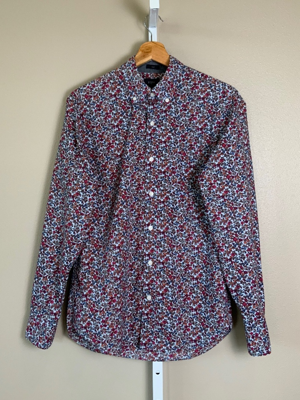 J. Crew Floral Printed Slim Fit Casual Button Down Shirt